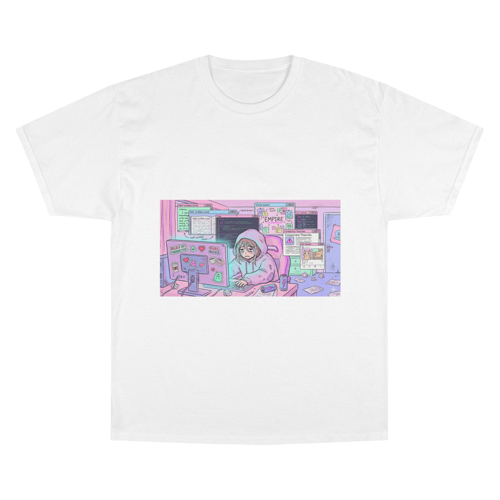 Camiseta "Lofi Digital Grind" - Estética Aesthetic Pastel Brainrot